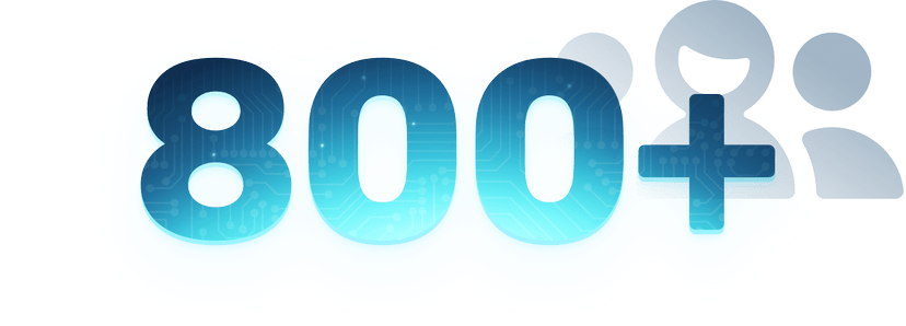 800 plus Contributors