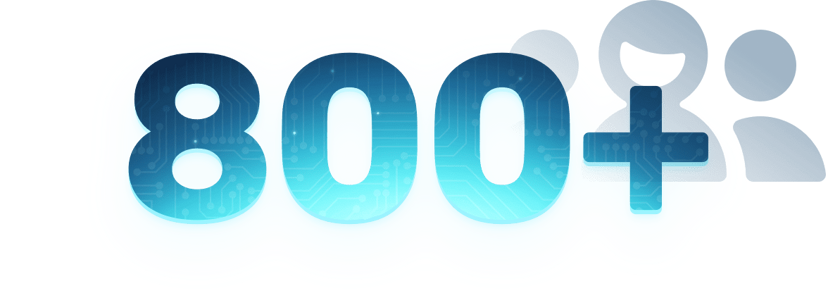 800 plus Contributors