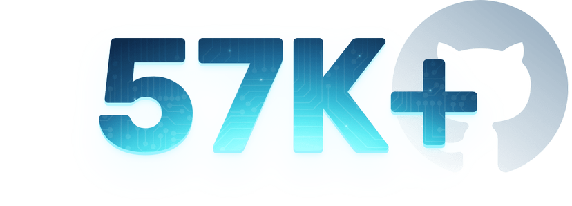 57K+ Stars on Github